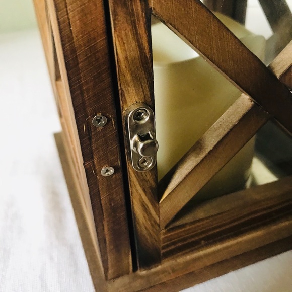 Wooden Lantern with Faux candle and timer. - Picture 7 of 7